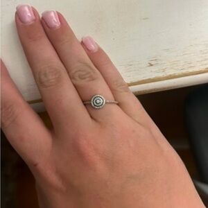 Elegant Sparkle Pandora Ring